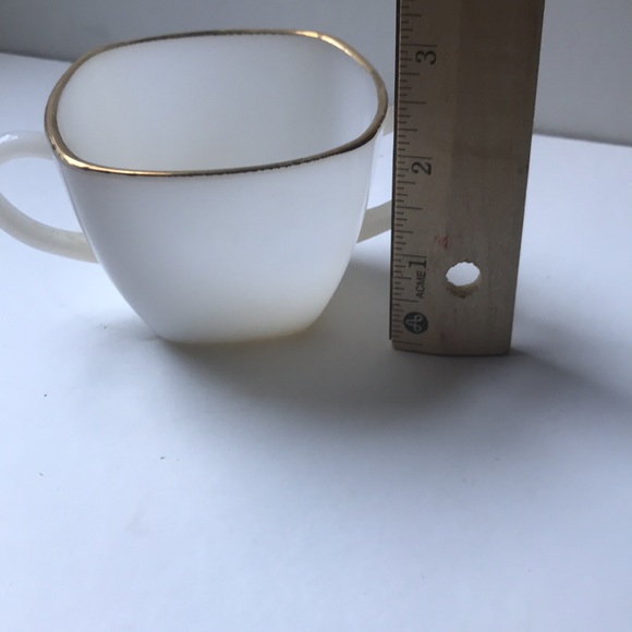 Vintage Anchor Hocking milk glass cream and sugar - Picture 5 of 11